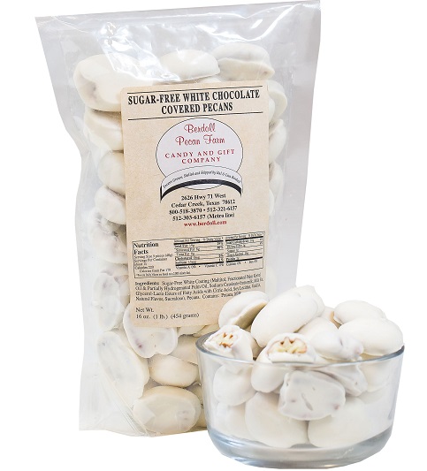 NO ADDED SUGAR WHITE CHOCOLATE PECANS